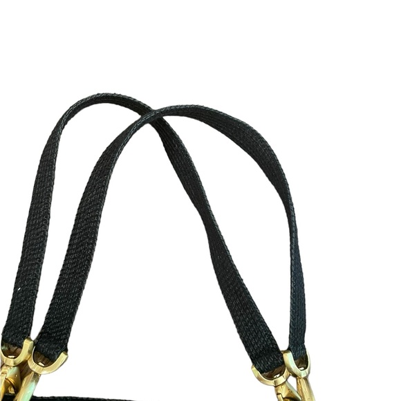 ERIC JAVITS New York Raffia Black Woven Shoulder Handbag - Picture 5 of 14